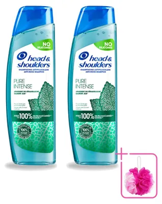 Produktbild von 2 x Head & Shoulders Pure Intense Anti-Schuppen Shampoo mit Pfefferminze 250 ml - Sparpackung - 2 Stücke