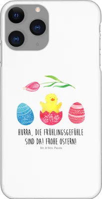 Produktbild von Mr. & Mrs. Panda Iphone 11 Pro Handyhülle Küken Schlüpfen - Weiß - Geschenk, Ei, Ostergrüße, Ostern, Handy Case, Premium Kunststoff, Frohe, Ostereier, Liebe Grüße