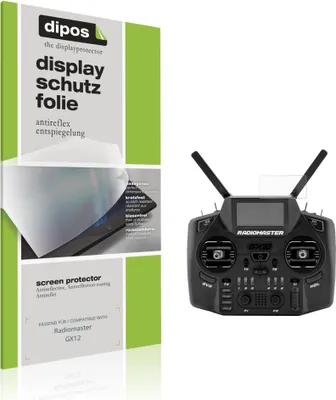 Immagine prodotto di 4x Pellicola Protettiva per Radiomaster GX12 Protezione Schermo Antiriflesso dipos