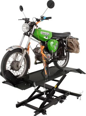 Produktbild von Motorradhebebühne hydraulisch 360 kg Breite 50 cm kleiner Motorradheber Scherenheber Heber schwarz
