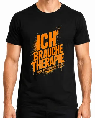 Imagen del producto de Necesito terapia. Psicólogo. Frase: "Sarcasmo". Camiseta para hombre, color , talla M