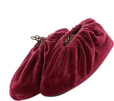 Image de INF 5 Paires de couvre-chaussures antidérapants lavables taille 26-35 Rouge