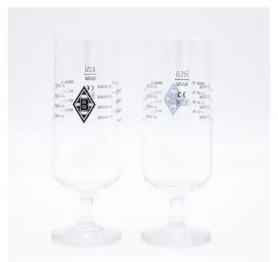 Produktbild von Borussia M`Gladbach BMG Pilsglas 2er Set 0,25l 0