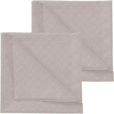 Produktbild von Curt Bauer Damast Servietten 2 Stück Riga 3947 Farbe dunstgrau Größe 50x50x2