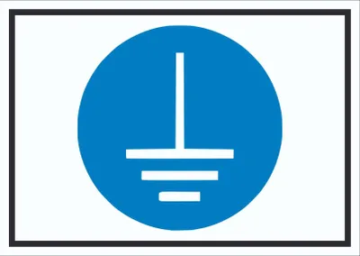 Produktbild von Vor Benutzung erden Symbol Schild A5 (148x210mm)
