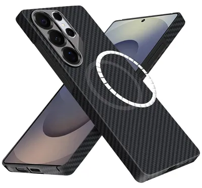 Produktbild von Techsuit - MagSafe-Schutzhülle aus Aramidfaser für Samsung Galaxy S25 Ultra - schwarz