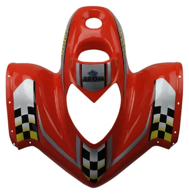 Produktbild von AEON Frontverkleidung rot mit Aufkleber Quad ATV 180ccm 4Takt Motorroller.de Frontschürze Frontmaske Front-Cover Lenkerverkleidung Front-Schürze UTV
