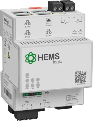 Zdjęcie produktu dla Schneider Electric HEMSlogic Gateway EnWGPar.14a 230V 4TE PRHEMS04DE (PRHEMS04DE)