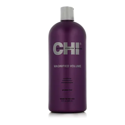 Zdjęcie produktu dla CHI Magnified Volume, Kobiety, Rozczesywanie, Świecący, Wzmacniający, Objętość, 946 ml, Butelka, Water, Cetearyl Alcohol, Dicetyldimonium Chloride, Cetyl Alcohol, Behentrimonium Chlorde,..., Gluten, Paraben, Siarczan