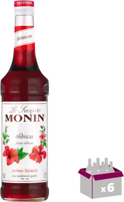Image de Lot de 6 Sirop Monin - Hibiscus - 70cL