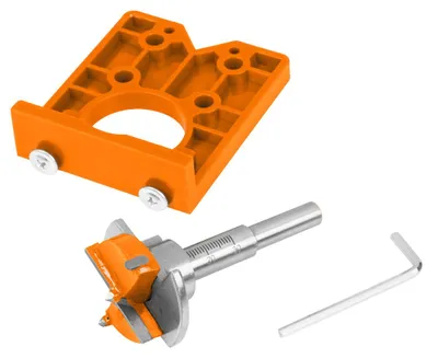 Imagen del producto de Broca para madera de 35 mm con tope + plantilla