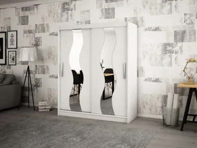 Image de MINIO Armoire 150 cm SEWILLA blanc mat