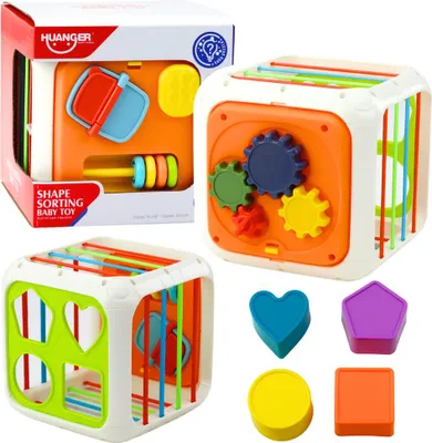 Immagine prodotto di Cubo sensoriale educativo per bambini Sorter Spazi flessibili colorati