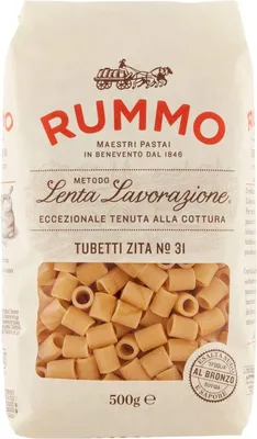 Produktbild von 10x Rummo Tubetti Zita N. 31 Hartweizengrieß Pasta Italienische Nudeln 500g Packung + Italian Gourmet Polpa di Pomodoro 400g Dose