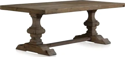 Produktbild von Casa Padrino Luxus Massivholz Esstisch Naturfarben - Esszimmer Möbel