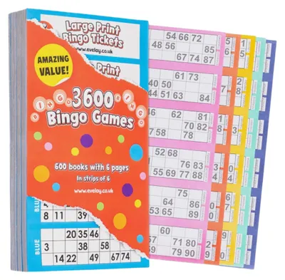 Productafbeelding van Bingoboeken Set met 3600 Kaartjes en Beveiligingscodes