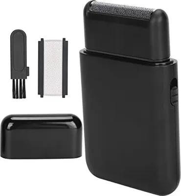 Produktbild von Männer elektrisch, Folienrasierer, Elektromotter Trimmer, USB -Ladung, Mini -Reise, tragbarer Rasiermesser, Trimmer (schwarz)