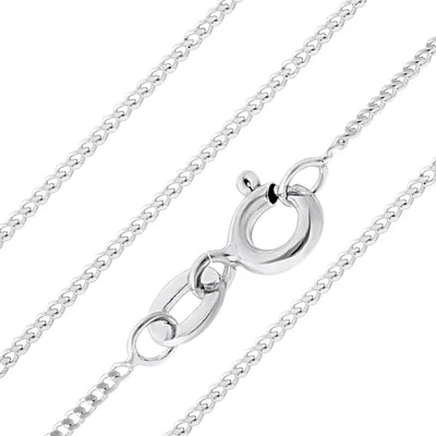 Produktbild von Aeon Jewellery 925 Sterling Silberkette - 2 mm Diamantschliff Gliederkette I 40,