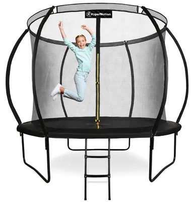 Zdjęcie produktu dla Trampolina ogrodowa - średnica 305 cm (10 stóp) - z siatką ochronną - z drabiną - dla dzieci - do użytku wewnątrz i na zewnątrz