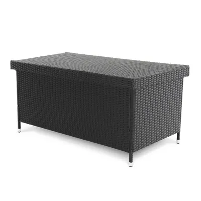 Produktbild von di volio Gartenbox NARO Auflagenbox Kissenbox Schwarz Wasserdicht 119x54x59