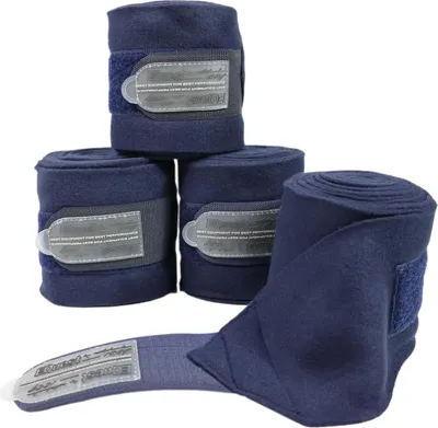 Produktbild von EQuest Fleece Bandagen EQuest Aktion - 4er Set in verschiedene Farben, Farbe:Navy