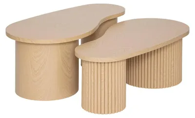 Produktbild von Beistelltische asymmetrische Form SOLEYA, 3er-Set