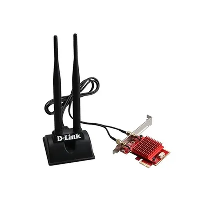 Obrázok produktu pre D-Link AX3000, Interný, Bezdrôtový, PCI Express, WLAN / Bluetooth, 2402 Mbit/s, Čierna