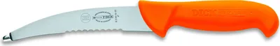 Produktbild von Dick 82140151-53 Zúbkovaný nôž 15 cm ERGO GRIP, strieborný/oranžový