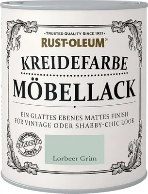 Produktbild von Rust-Oleum Kreidefarbe Möbellack 125 ml lorbeer grün