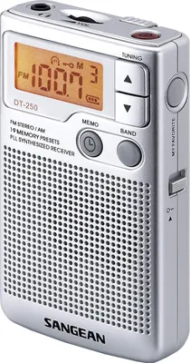 Productafbeelding van Sangean DT-250 radio, FM/MW, hoofdtelefoonuitgang, batterijbedrijf