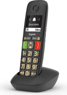 Immagine prodotto di Gigaset E290 Telefono Cordless Analogico Identificatore di Chiamata Nero Venduto come Grado B 4250366856148