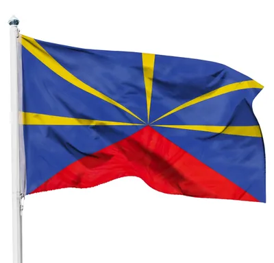 La Réunion Flagge 90x150 cm, wetterbeständig, Polyester