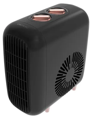 Produktbild von Cecotec ReadyWarm 600 Lagoon, Elektrischer Raumheizlüfter, Keramik, Drinnen, Tisch/Bank, Flur, Tisch, Schwarz, Drehregler