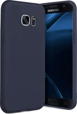 Produktbild von ONEFLOW® Slim Case kompatibel mit Samsung Galaxy S7 - Hülle ultra dünn aus Silikon, Blau