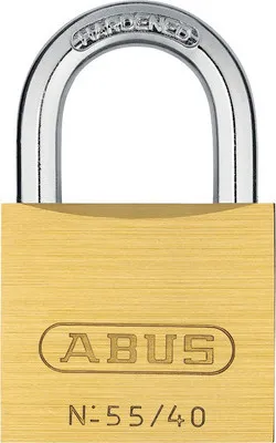 Produktbild von Vorhängeschloss Abus 55/40 Messing gleichschließend