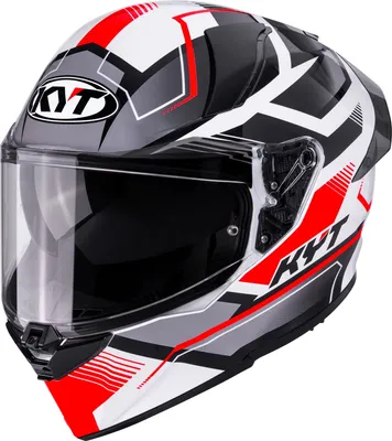 Image de Casque KYT R2R Parsec, gris/rouge/blanc, M (57/58)