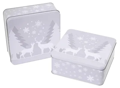 Produktbild von HI Weihnachtskeksdose 20x20x8 cm 12 Stück Verkaufseinheit 114958 4034127540909