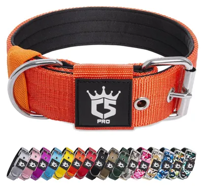 Imagen del producto de Collar para perros, ajustable, con cierre metálico, talla M (40-48 cm), ideal para perros de gran tamaño