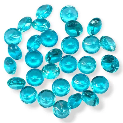 Produktbild von Deko Brillanten 19mm 100ml ca. 35 Stück Diamant Dekosteine Türkis