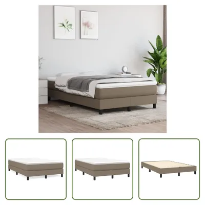 Produktbild von The Living Store Bettgestell Taupe 120x200 cm Stoff