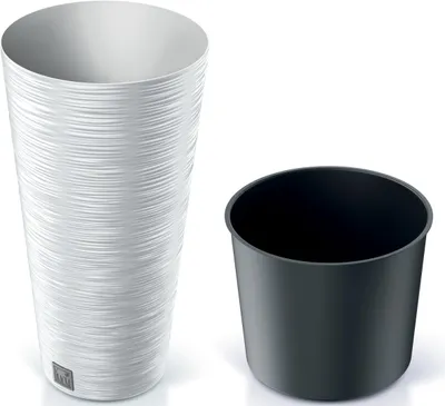Obrázek produktu pro Nohel Garden Obal na květník FURU SLIM 2v1 plastový d30x58cm