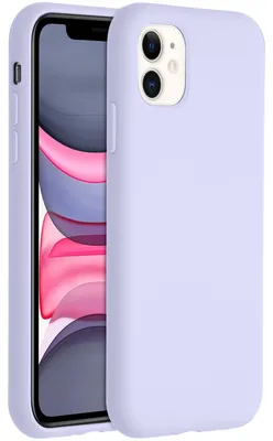 Imagen del producto de Funda Trasera de Silicona Lí­quida para Apple iPhone 11 - Morado