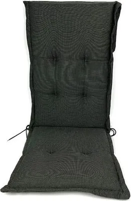 Produktbild von Madison Tuinstoelkussen hohe Rückenlehne 50x123 cm schwarz, wasserabweisend, 50% Baumwolle, 50% Polyester
