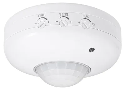 Zdjęcie produktu dla Czujnik ruchu sufitowy 360° z podczerwienią PIR do oświetlenia wewnętrznego