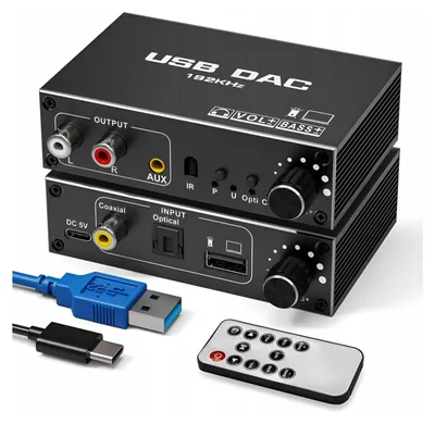Image de Audio-Konverter Usb Dac Toslink Koaxial Cinch Aux Externe Soundkarte
