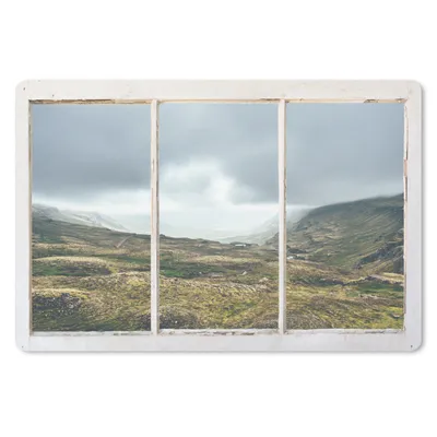 Produktbild von MuchoWow® Schreibtischunterlage Durchsichtig - Natur - Grau 60x40 cm - XXL Mauspad - Großes Mauspad