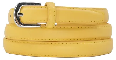 Productafbeelding van Damesriem - Leren riem - Rundleer - Dun - 2 cm - Verstelbaar - 120 cm