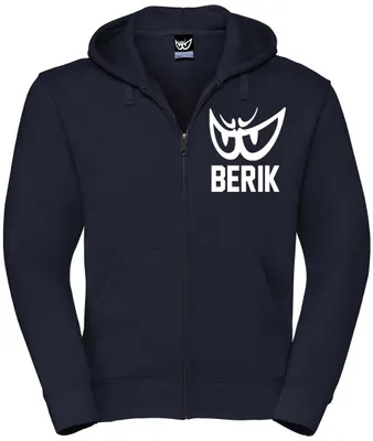 Zdjęcie produktu dla Berik Classic Z Zip Hoodie, ciemnoniebieski/biały, M