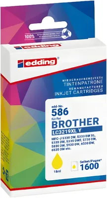 Produktbild von Tintenpatrone EDD-586 ersetzt Brother LC3219XLY