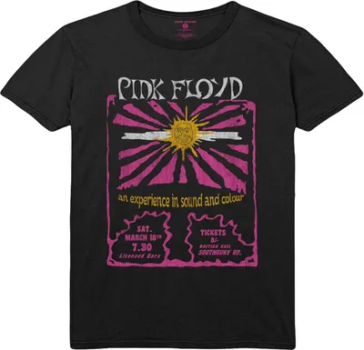 Obrázek produktu pro Pink Floyd - Tričko "Sound & Colour" pro muže/dámy Uni RO3831 (S) (Černá)